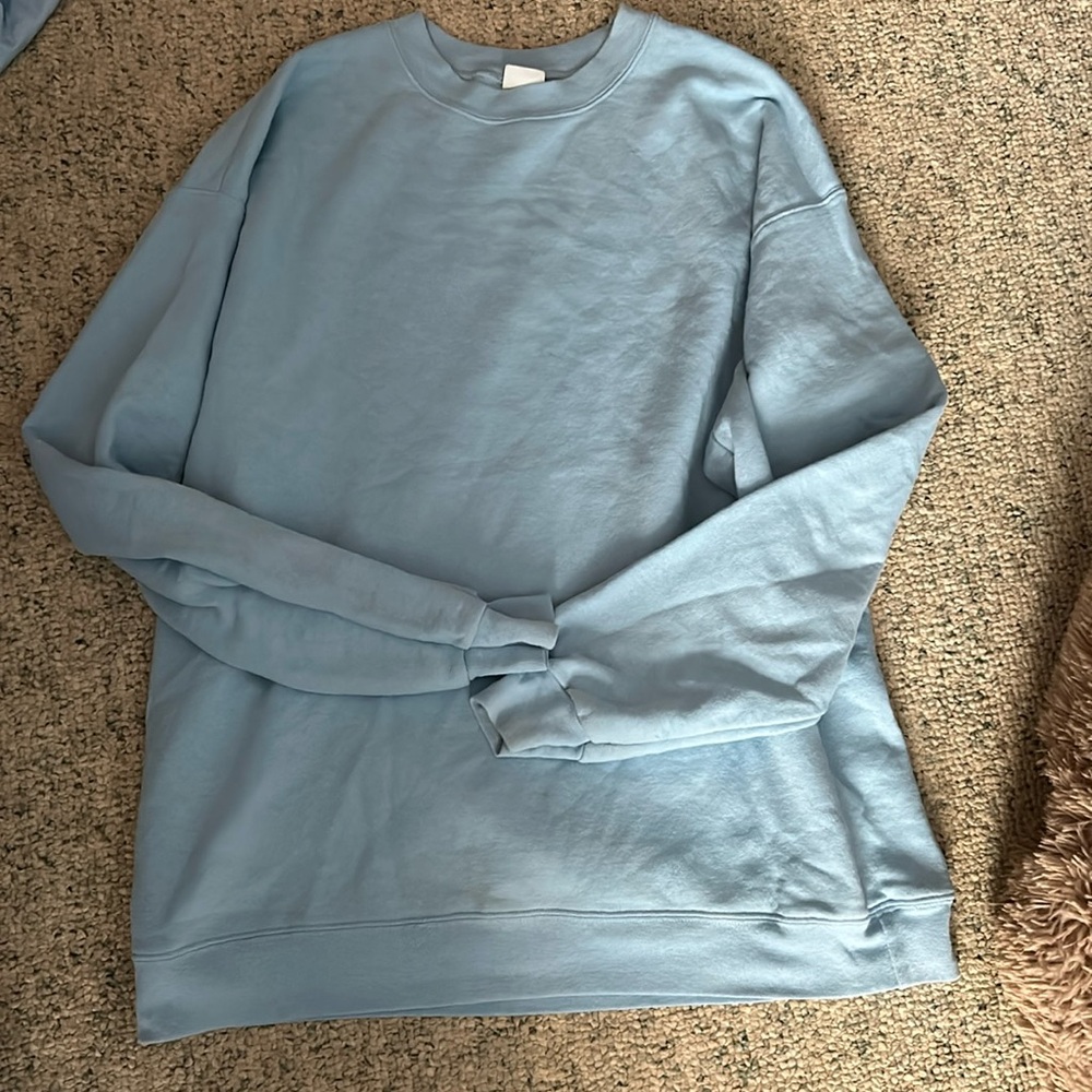 Hanes Men’s Sweatshirt Blue Pullover